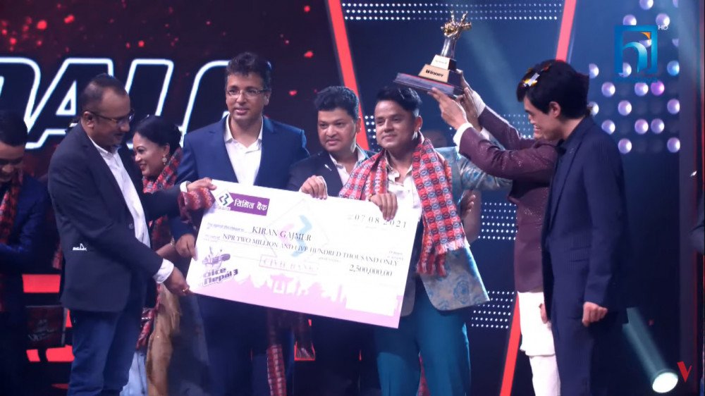 किरण बने ‘द भ्वाइस अफ नेपाल-३’को विजेता