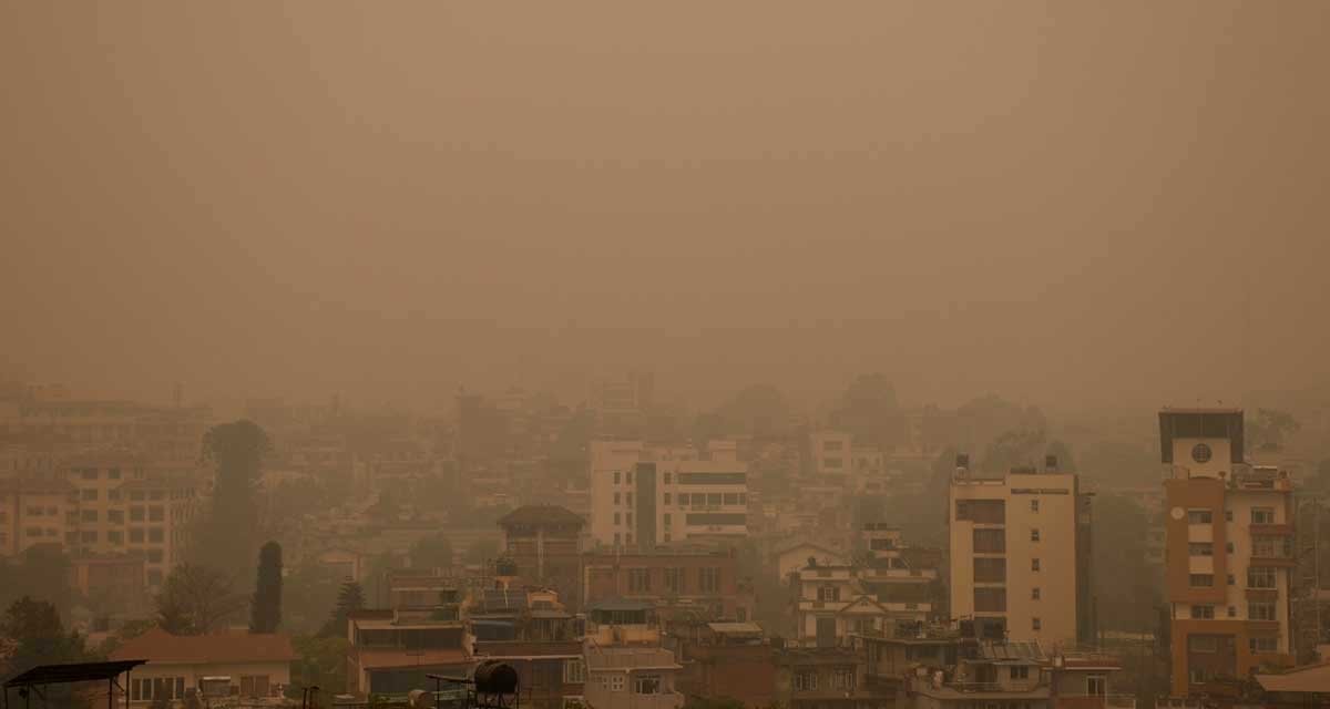 सन् २०२१ः काठमाडौं विश्वकै छैटौँ प्रदूषित राजधानी शहर