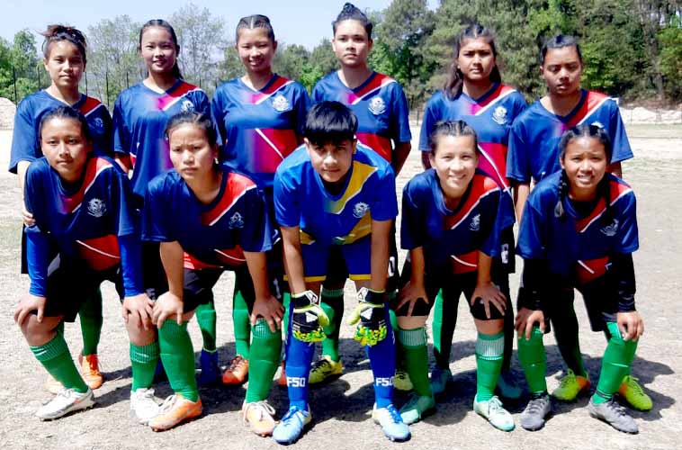 मकवानपुरसँग धादिङको महिला फुटबल टिम १–० ले पराजित