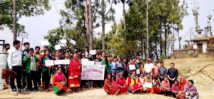 वन डढेलो सचेतना सप्ताह: कर्णेश्वर माविमा वन डढेलो सचेतना तथा इको क्लव पुर्नगठन