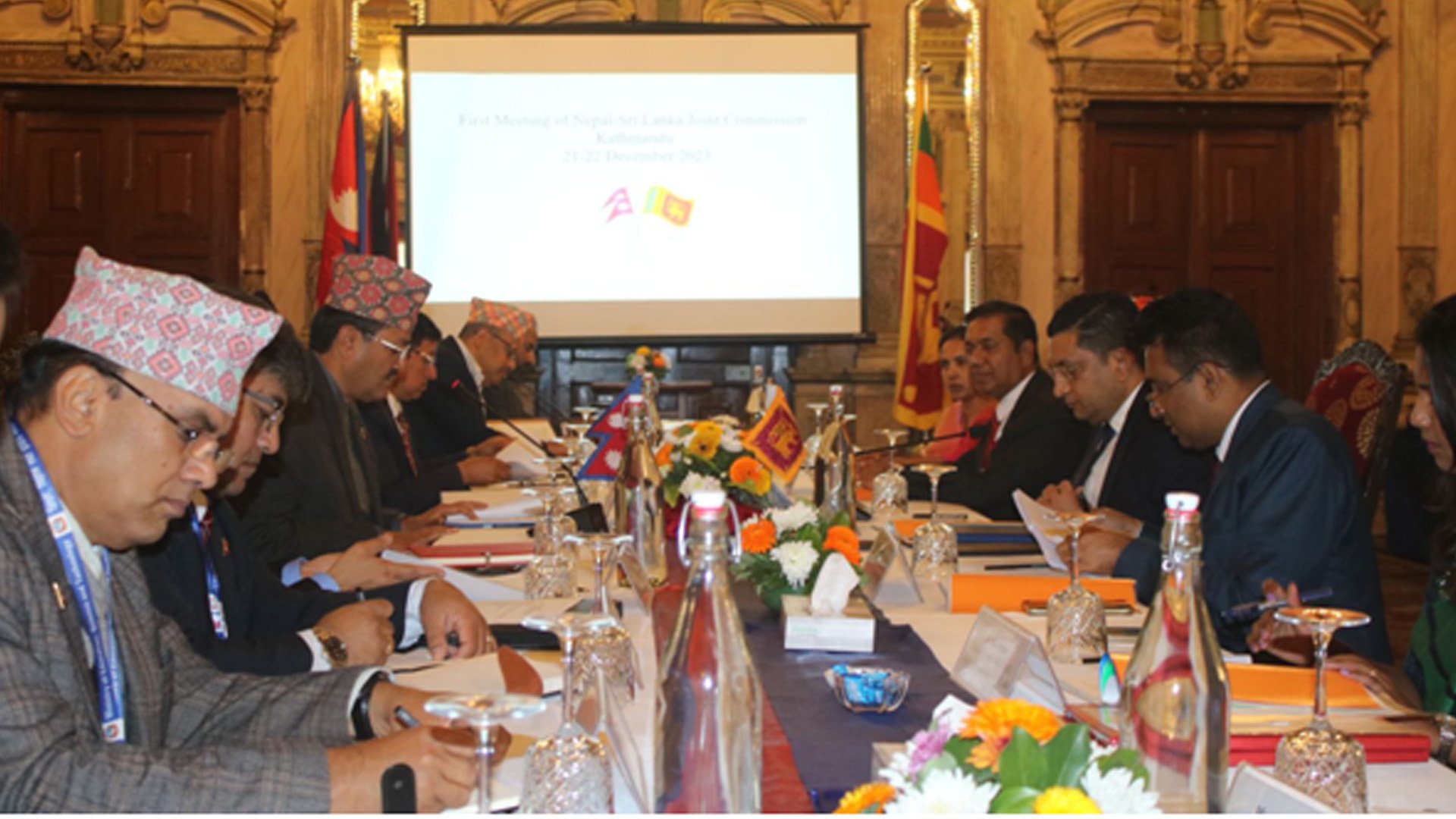 नेपाल–श्रीलङ्का संयुक्त आयोगको बैठकमा व्यापार–लगानीबारे छलफल